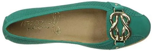 High Bet Ballet Flat Bluegreen Nubuck 105 M Us