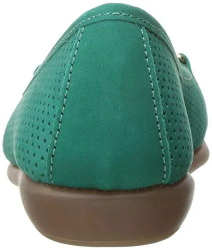 High Bet Ballet Flat Bluegreen Nubuck 105 M Us