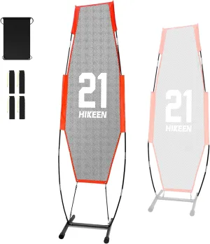Hikeen Basketball Defender Dummy, Training Equipment for Practice Basketball Dribbling, Shooting, Passing - 2 Sizes Folding Poles (7'9" 6'7"), 4 Reinforced Base Sandbags