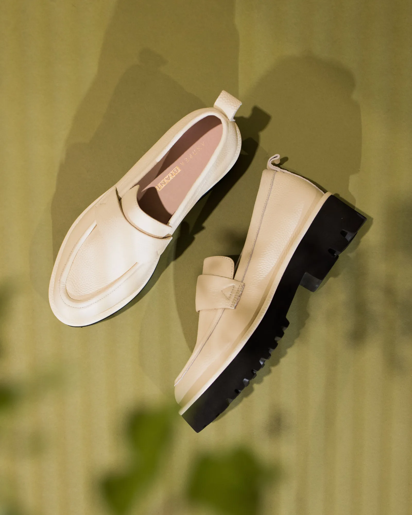 HIPSTER LOAFERS ALMOND LEATHER