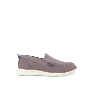 Hush Puppies Sepatu Loafer Wanita Advance Loafer In Smoke Grey Nubuck