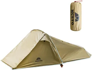 HXBER Double Layers Backpacking Tents 2 Persons Lightweight Camping Tent with Aluminium Pole