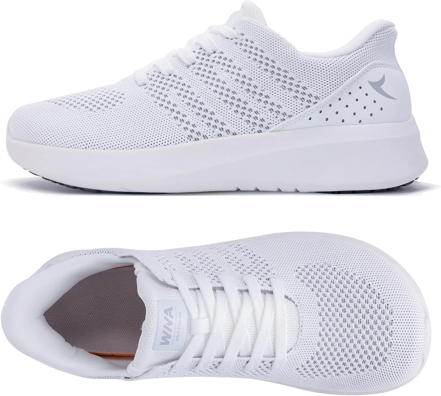 IIV Mens Wide Toe Box Walking Shoes | Zero Drop Sole | Arch Support Insole | Wide Minimalist Slip On Tennis Sneakers