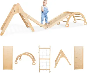 Indoor Playgroud Jungle Gym for Toddlers Slide,Climbing Toys for Toddlers Playset-Indoor Play Gym Swedish Ladder,Climbing Play Structure Set for Kids-Indoor Playground - Anthill-4