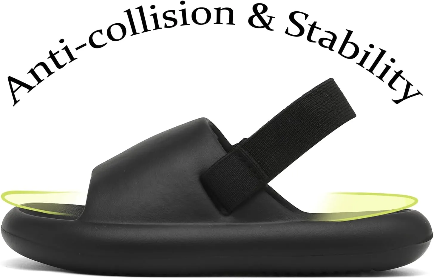 INMINPIN Toddler Boys Girls Slides Sandals Comfort Beach Pool Shower Slippers with Elastic Back Strap