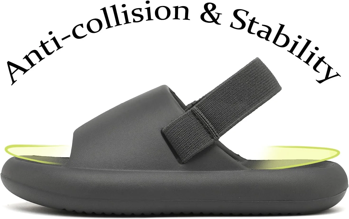 INMINPIN Toddler Boys Girls Slides Sandals Comfort Beach Pool Shower Slippers with Elastic Back Strap