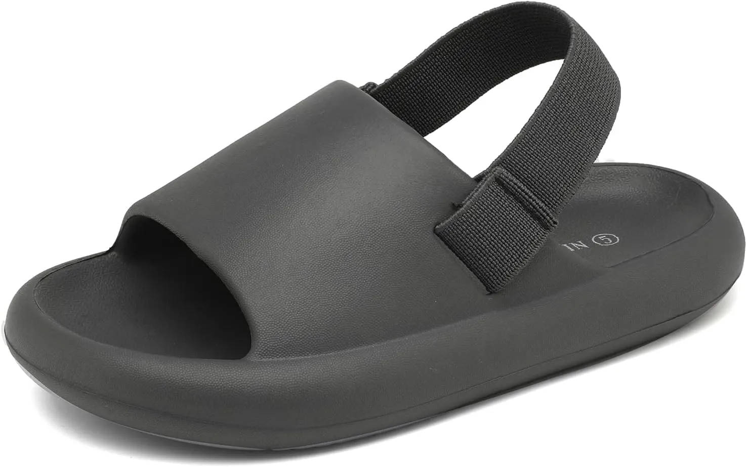 INMINPIN Toddler Boys Girls Slides Sandals Comfort Beach Pool Shower Slippers with Elastic Back Strap