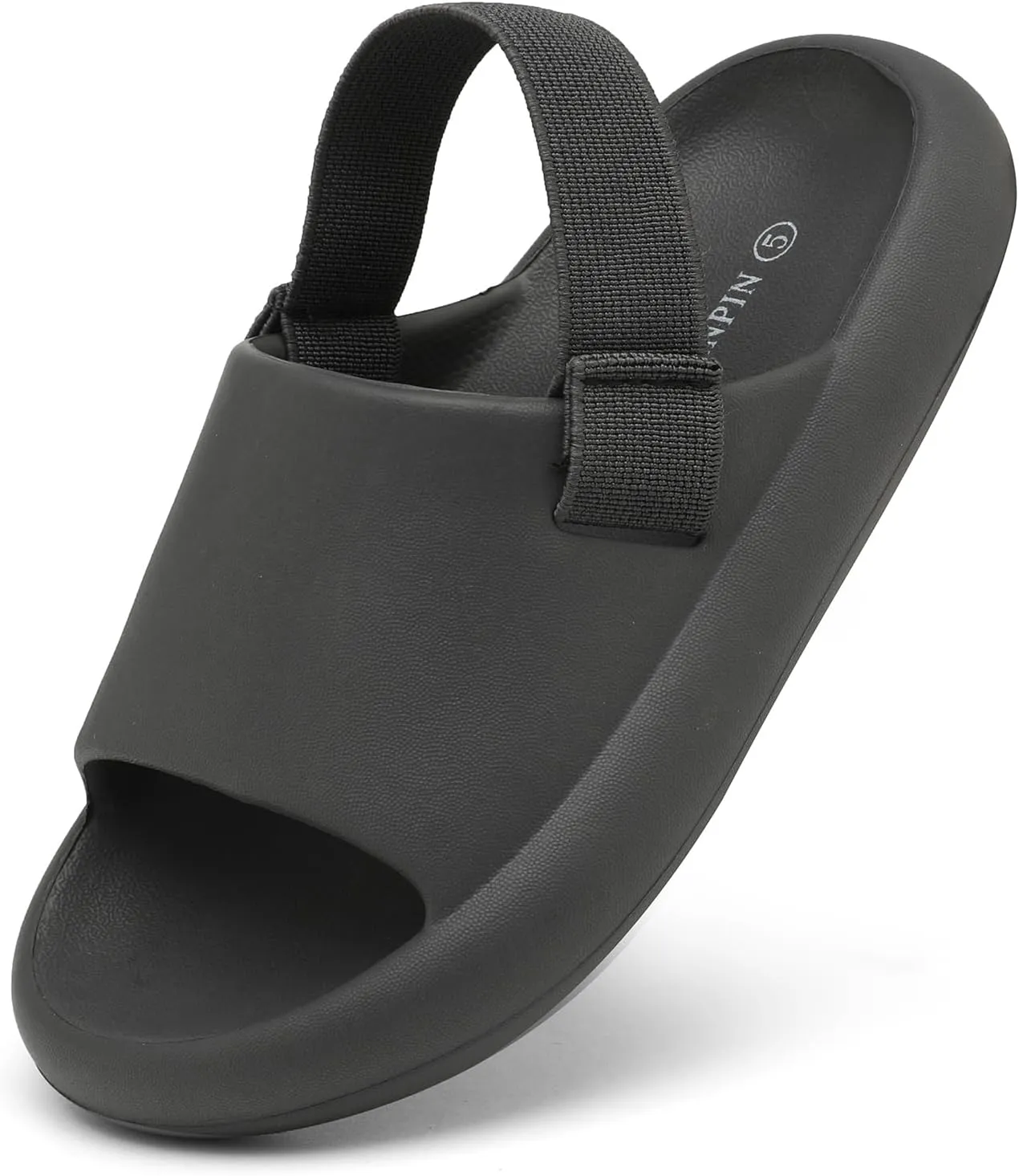 INMINPIN Toddler Boys Girls Slides Sandals Comfort Beach Pool Shower Slippers with Elastic Back Strap