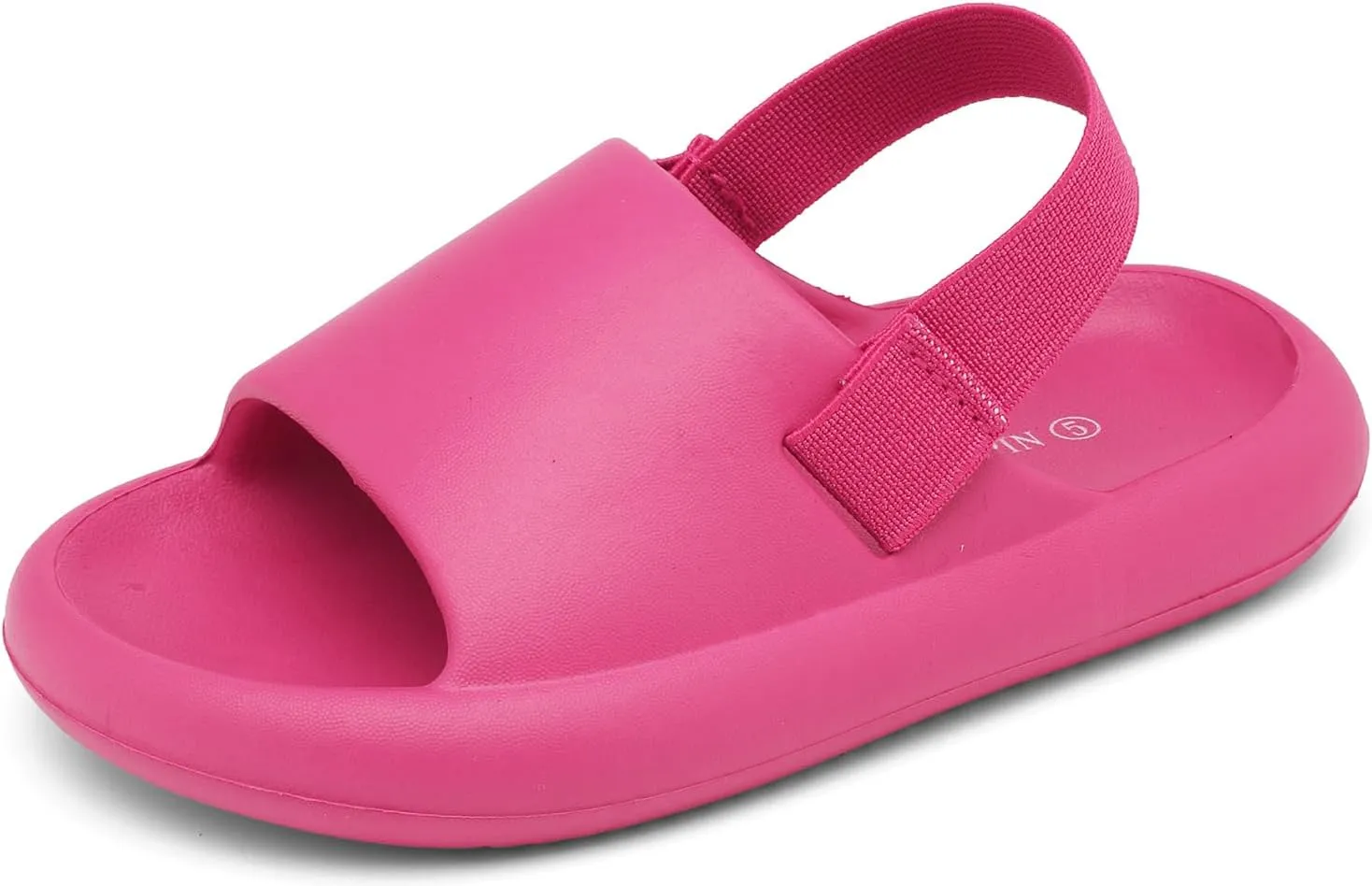 INMINPIN Toddler Boys Girls Slides Sandals Comfort Beach Pool Shower Slippers with Elastic Back Strap
