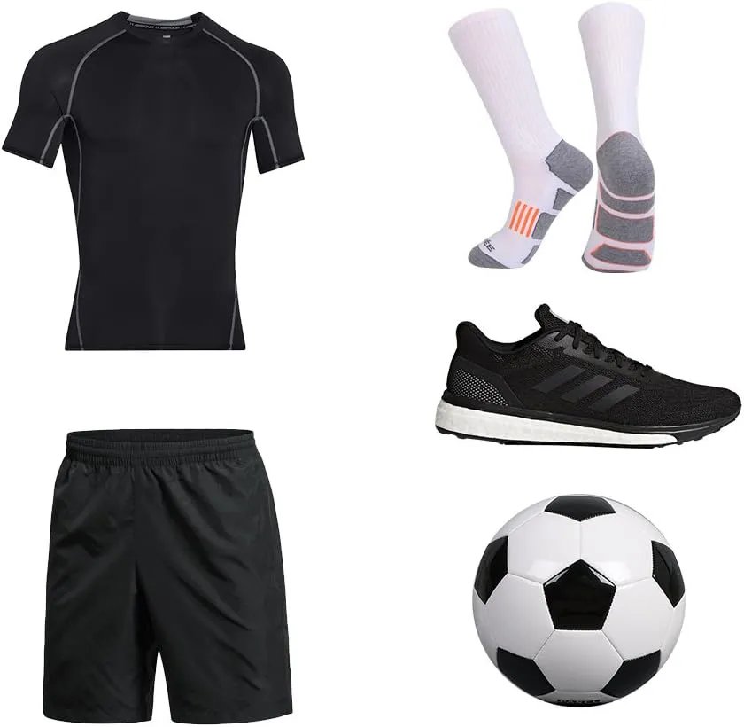JOYNÉE Mens 6 Pack Athletic Cushion Crew Socks Performance Running Socks
