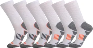 JOYNÉE Mens 6 Pack Athletic Cushion Crew Socks Performance Running Socks