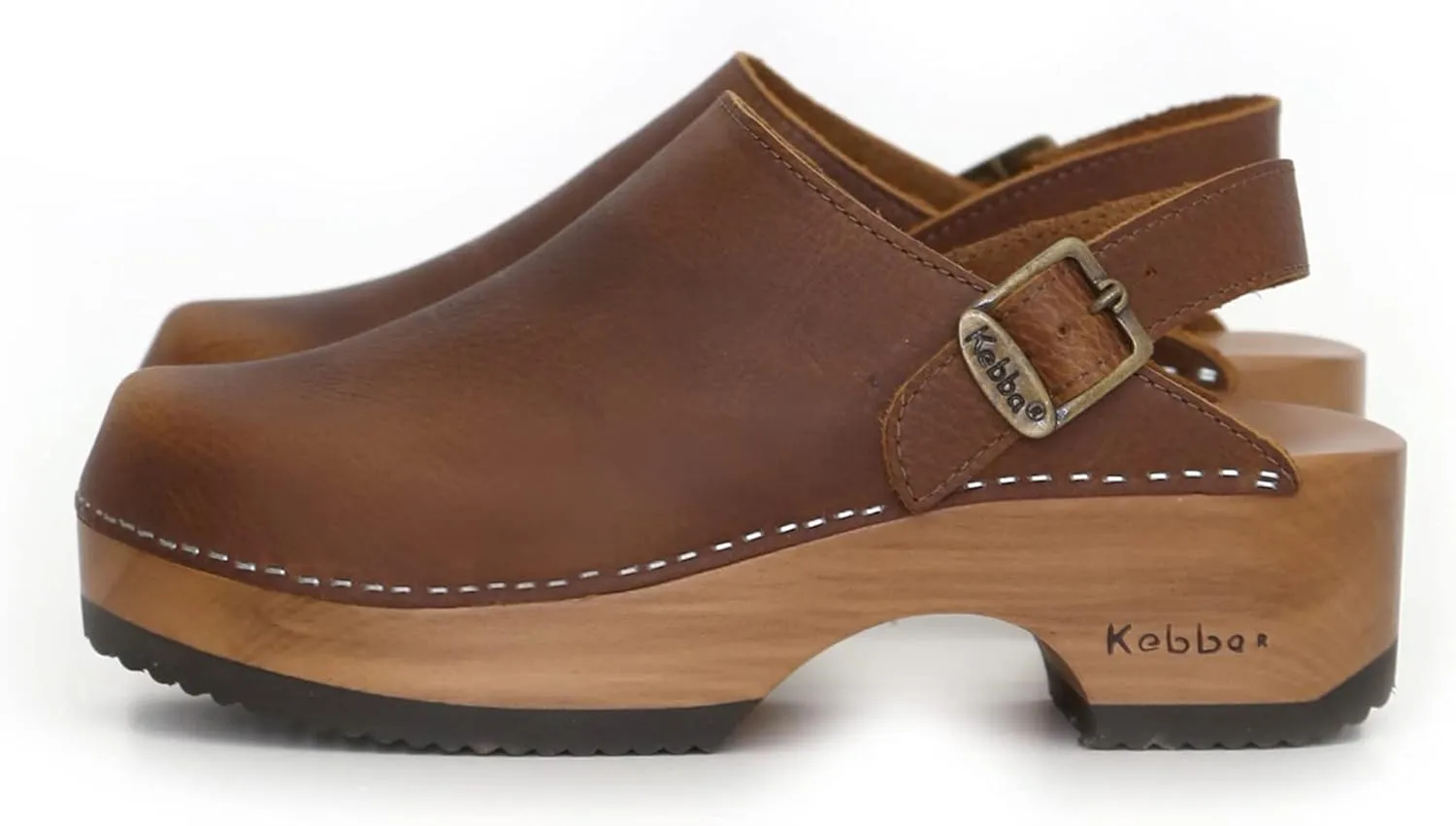 Kebba - Handmade Wooden Clog Mules, Marianne