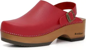 Kebba - Handmade Wooden Clog Mules, Marianne