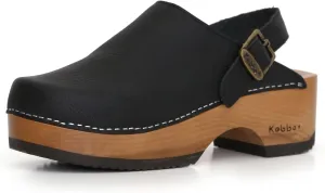 Kebba - Handmade Wooden Clog Mules, Marianne