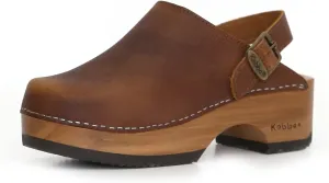 Kebba - Handmade Wooden Clog Mules, Marianne