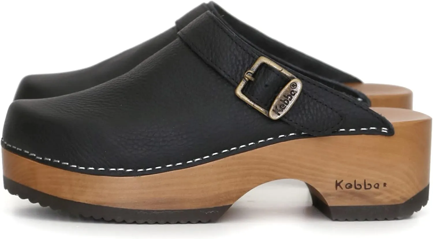 Kebba - Handmade Wooden Clog Mules, Marianne