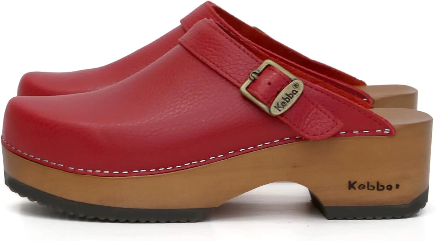 Kebba - Handmade Wooden Clog Mules, Marianne