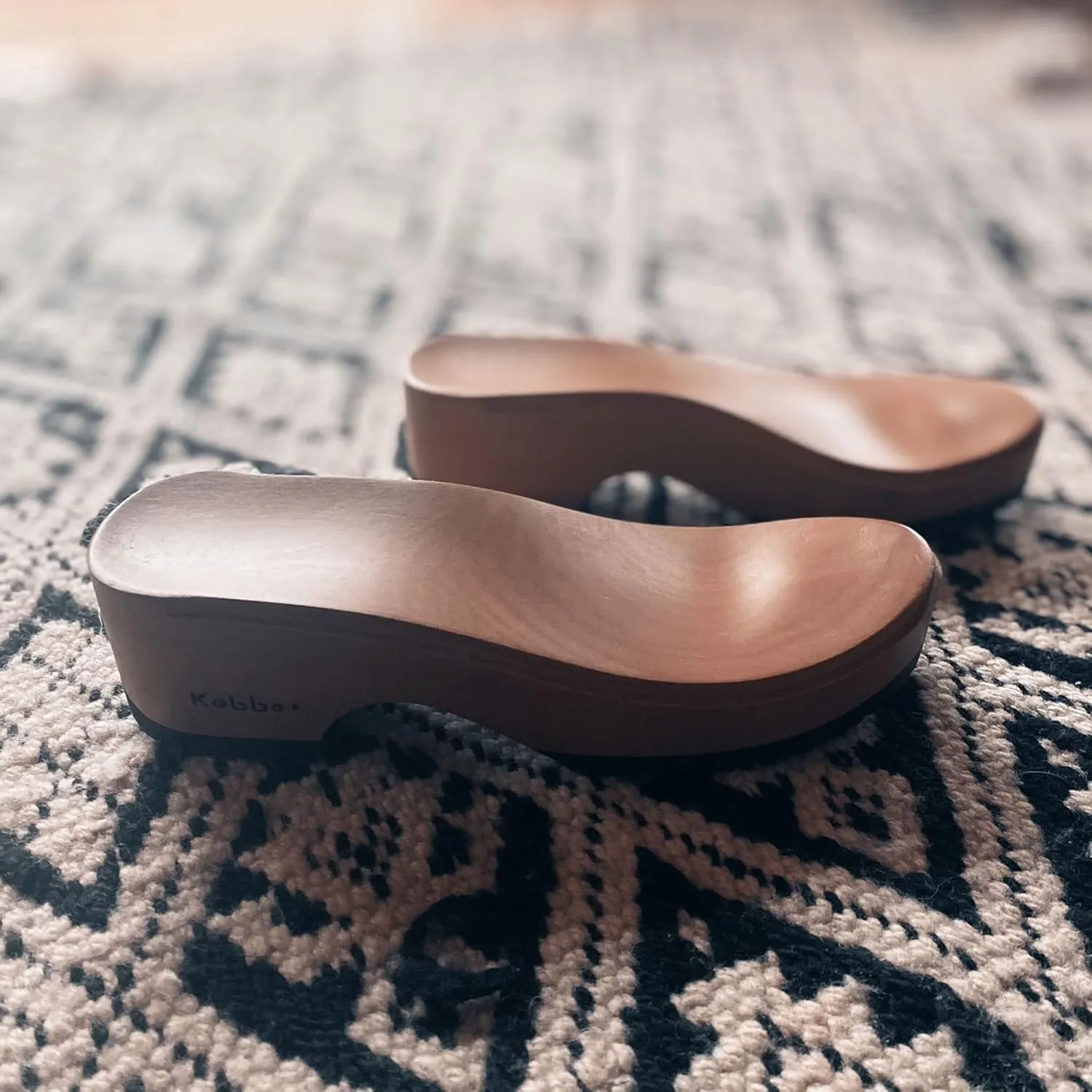 Kebba - Handmade Wooden Clog Mules, Marianne
