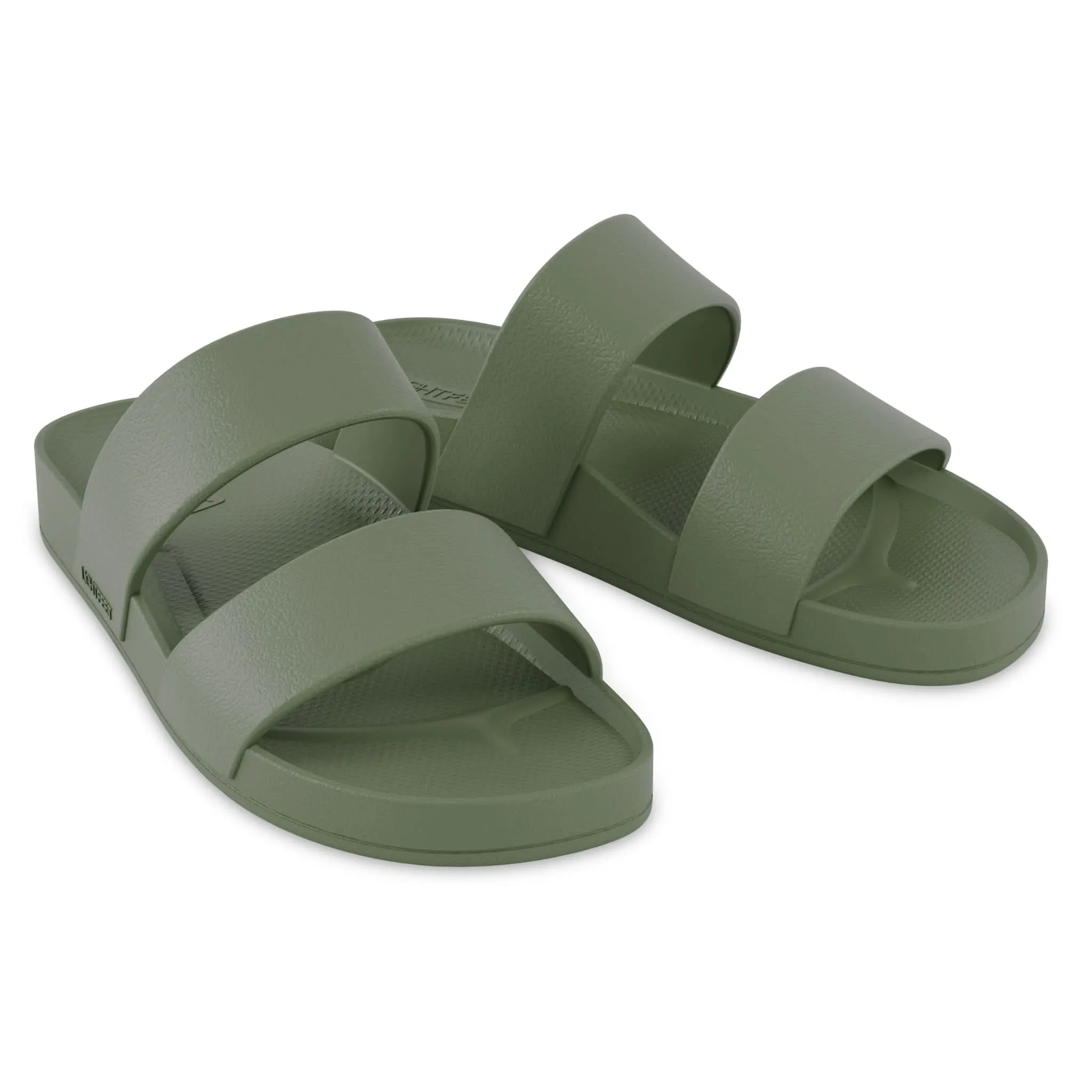 Khaki - Double Strap Slides