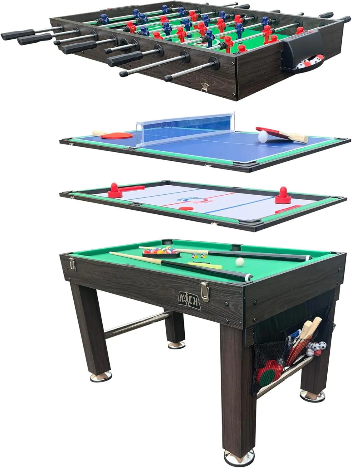 KICK Tetrad 55" 4-in-1 Multi Game Table