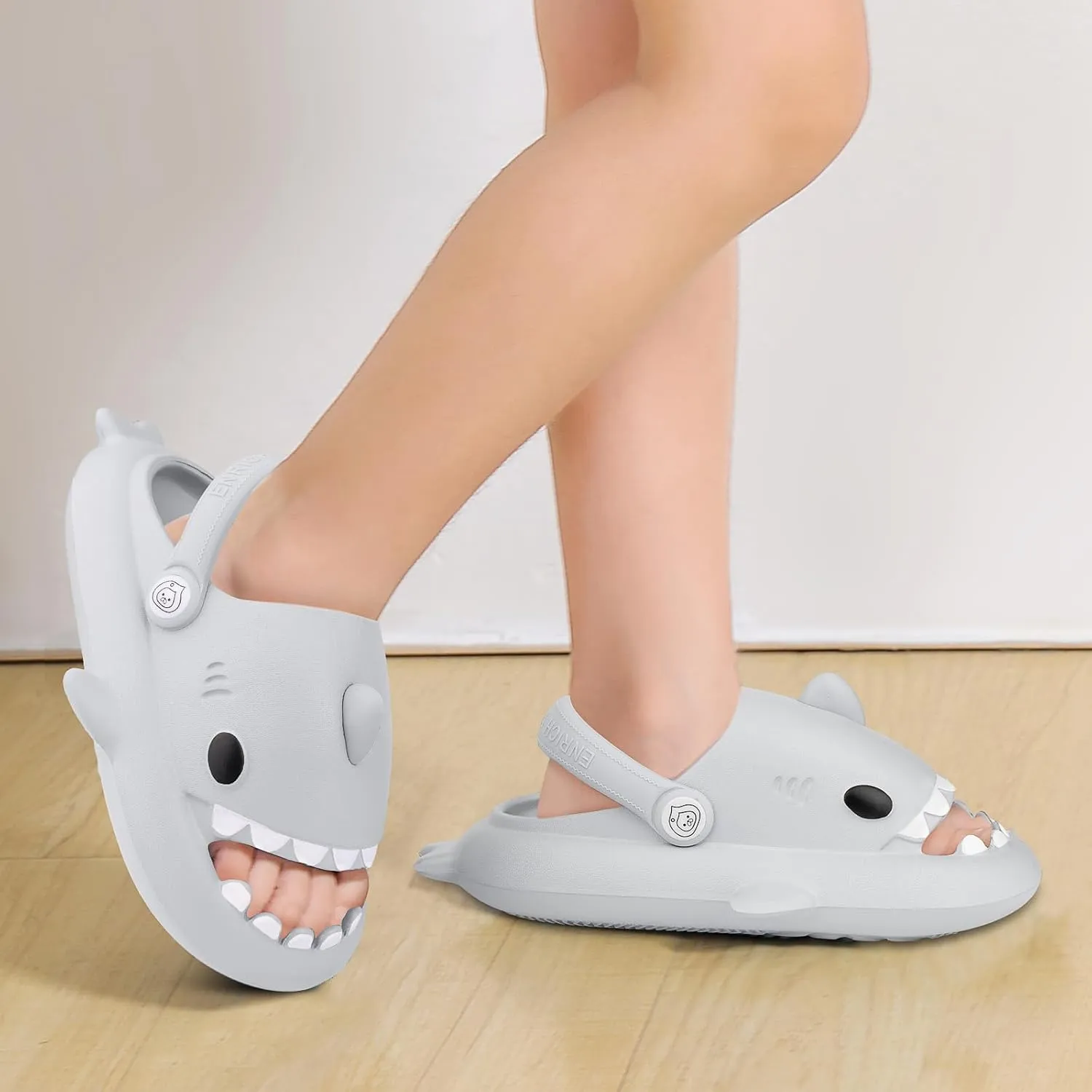 Kids Shark Cloud Slides | Boys Girls Slip On Sandals | Toddler Beach Slippers | Youth Fish Flip Flops Pool Shower Shoes