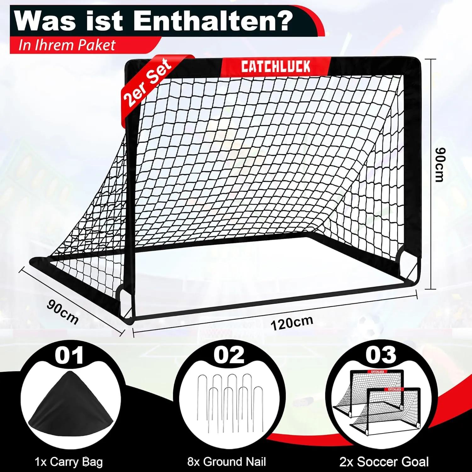 Kids Soccer Net for Backyard Portable Soccer Goal 3x4ft Pop Up Soccer Nets Indoor and Outdoor with Carry Bag