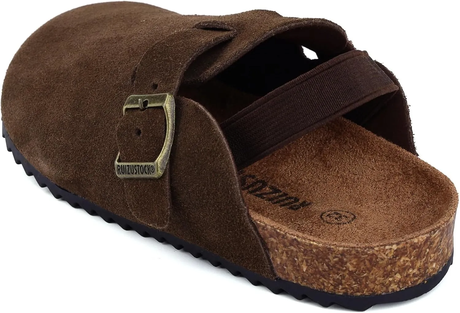 Kids Suede Clogs Toddler Clogs Boys Girls Sandals Cork Adjustable Buckle Mules