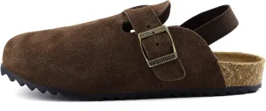Kids Suede Clogs Toddler Clogs Boys Girls Sandals Cork Adjustable Buckle Mules