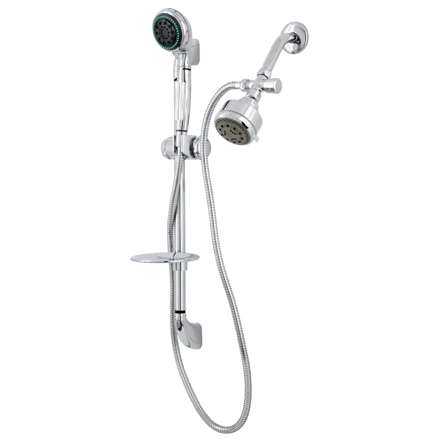 Kingston Brass KSK2521SG1 Made to Match Shower System with Slide Bar and Hand Shower, Polished Chrome