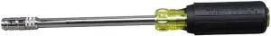 Klein Tools 65129 2-in-1 Nut Driver, Hex Head Slide Drive, 6-Inch