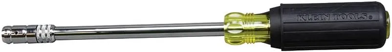 Klein Tools 65129 2-in-1 Nut Driver, Hex Head Slide Drive, 6-Inch