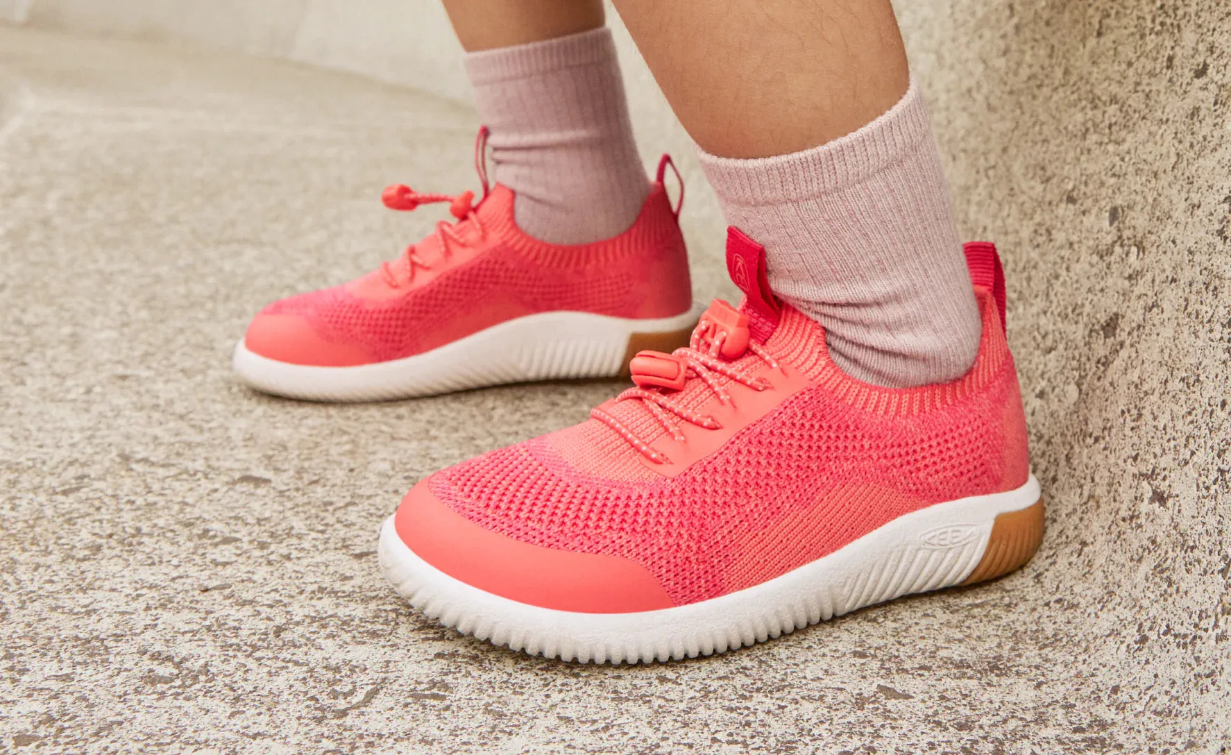 KNX Knit Sneaker für Jugendliche  |  Iguana/Evening Primrose