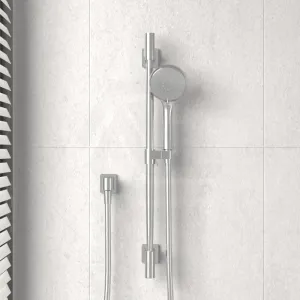Kohler Awaken Round Polished Chrome Three Function Hand Shower on Rail