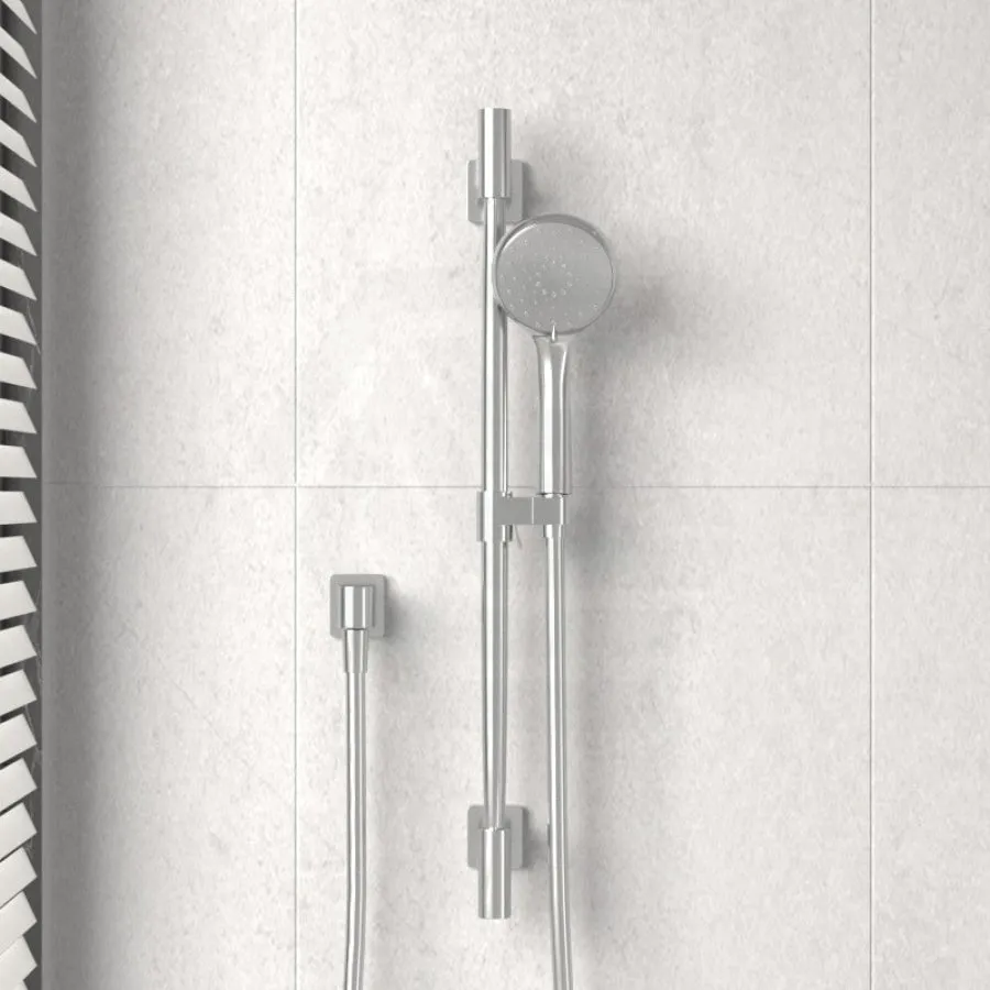 Kohler Awaken Round Polished Chrome Three Function Hand Shower on Rail