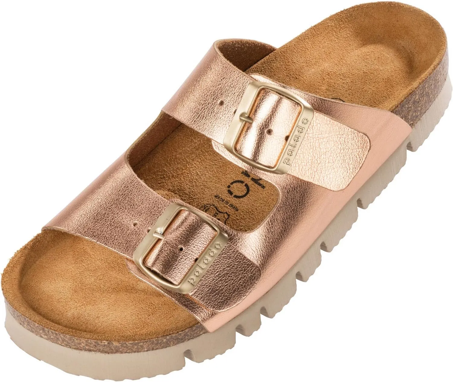 Korfu PL Women's Mules Outdoor & Slippers with Adjustable Straps, Platform Shoes with Fine Suede Sole, Sandals with Natural Cork Sole