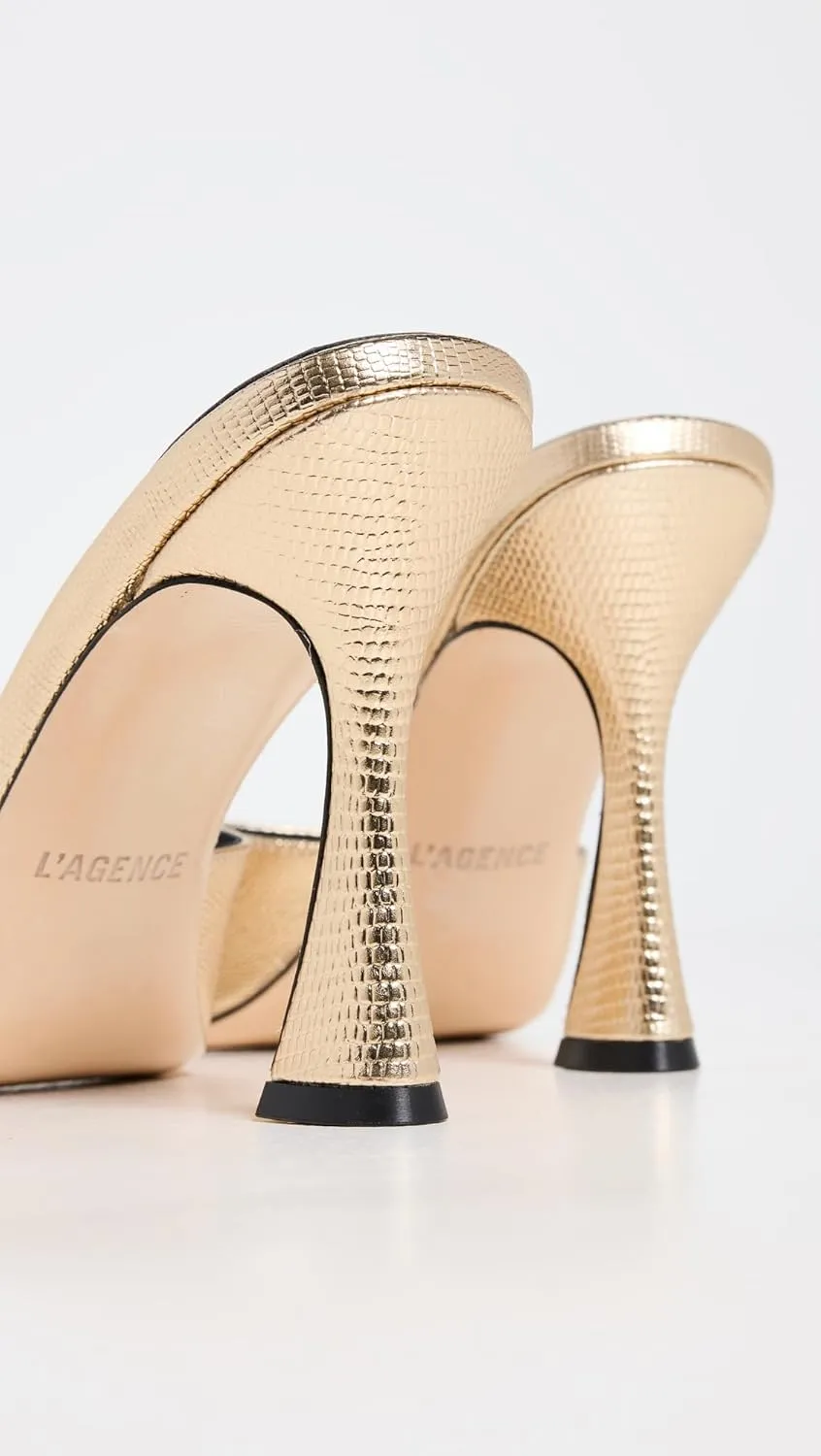 L'AGENCE Women's Avery Peep Toe Mules