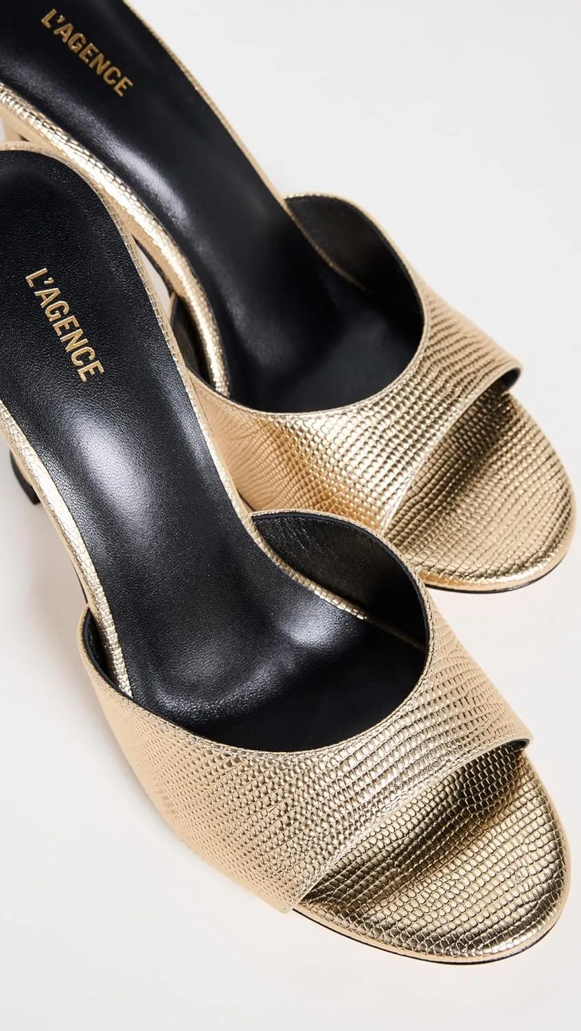 L'AGENCE Women's Avery Peep Toe Mules