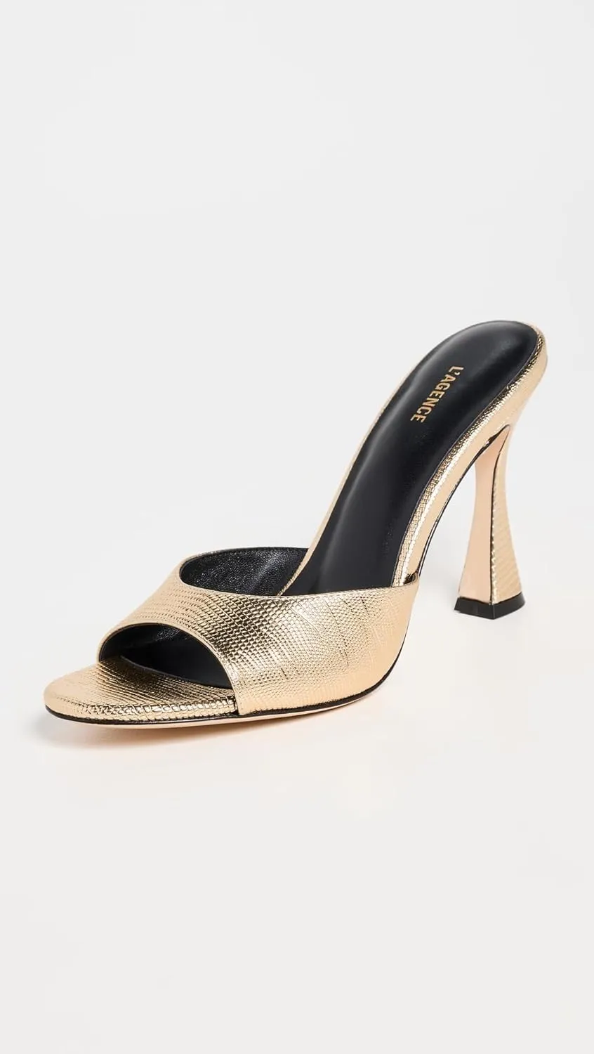 L'AGENCE Women's Avery Peep Toe Mules