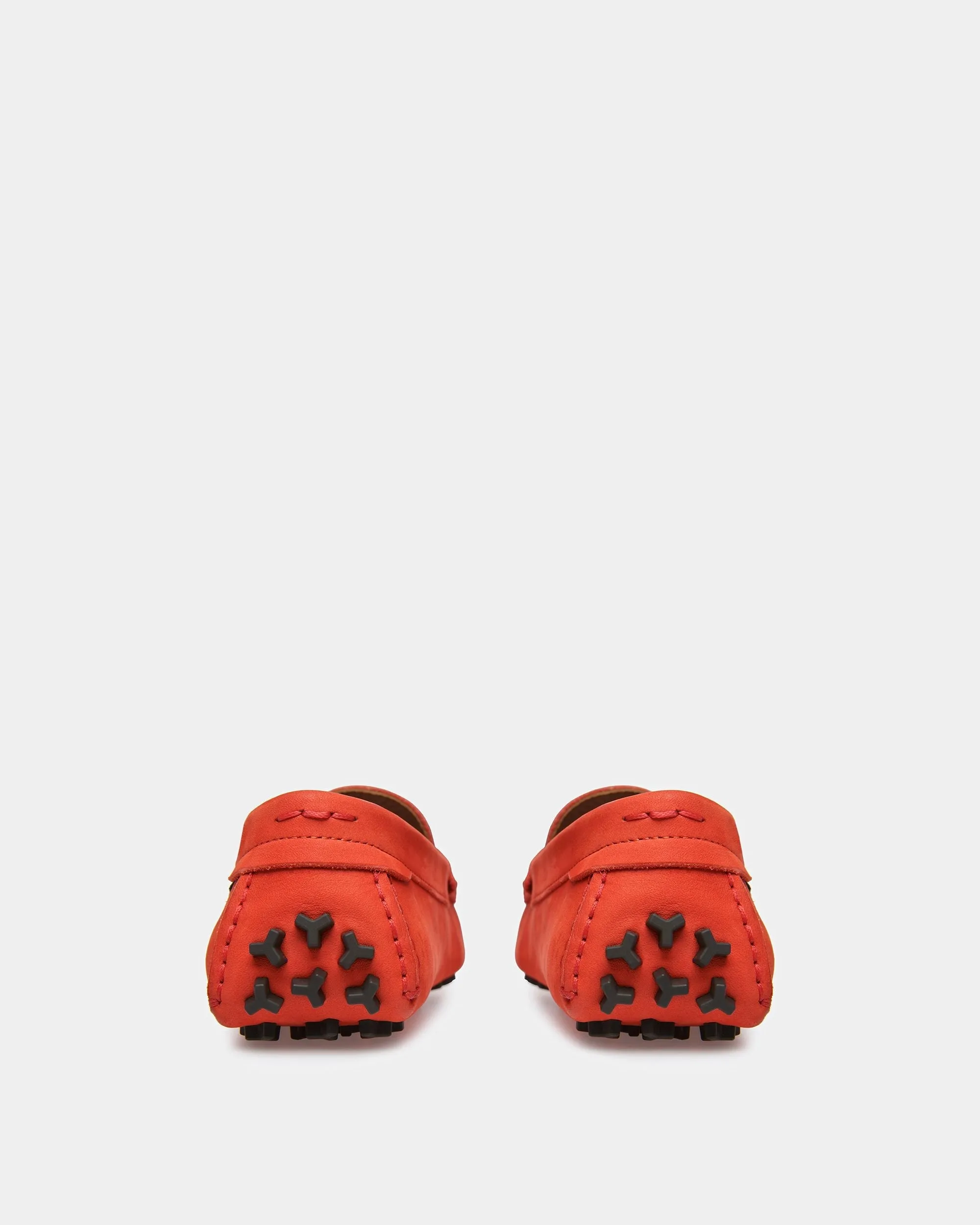Lamby Leather Drivers In Orange