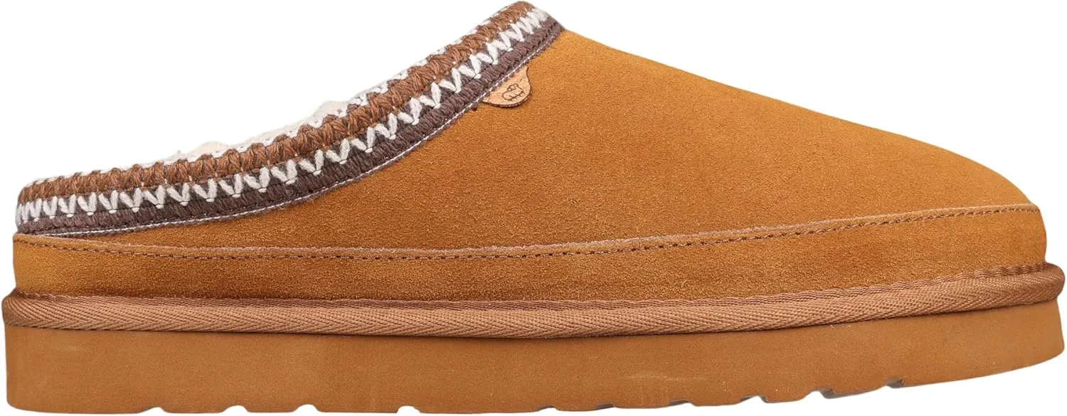 Lamo Men's Jaden Clogs for Men - Premium Men’s Footwear in Suede with Faux Fur Lining and Memory Foam Footbed - Durable Rubberlon Outsole Clogs for Men