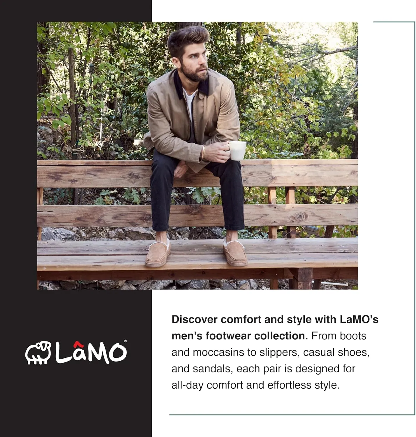 Lamo Men's Jaden Clogs for Men - Premium Men’s Footwear in Suede with Faux Fur Lining and Memory Foam Footbed - Durable Rubberlon Outsole Clogs for Men