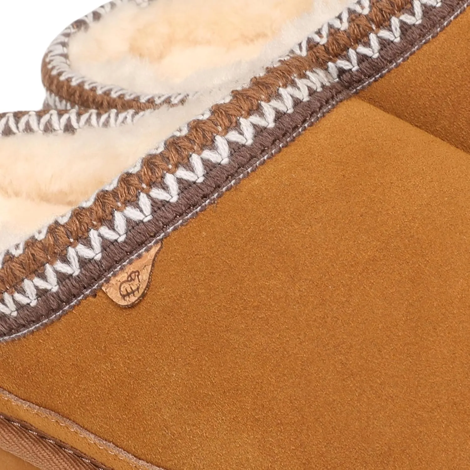 Lamo Men's Jaden Clogs for Men - Premium Men’s Footwear in Suede with Faux Fur Lining and Memory Foam Footbed - Durable Rubberlon Outsole Clogs for Men