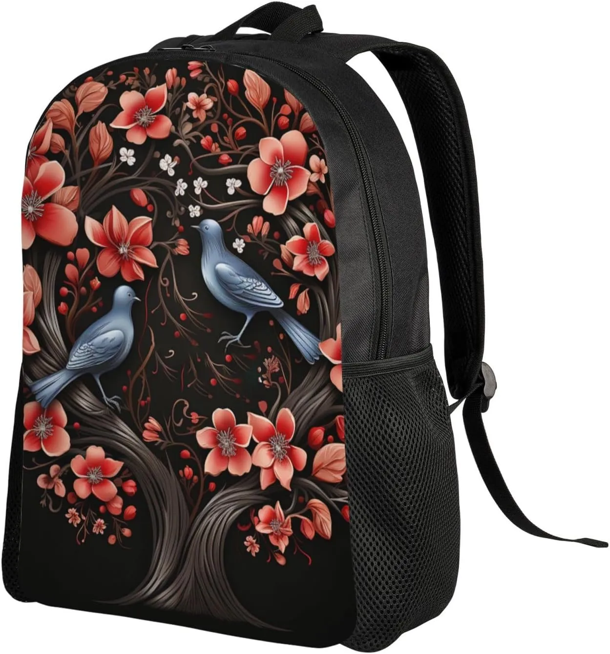 Laptop Backpack for Women Men Carry-on Backpack Lovebirds Daypack Lightweight Travel Shoulder Bags