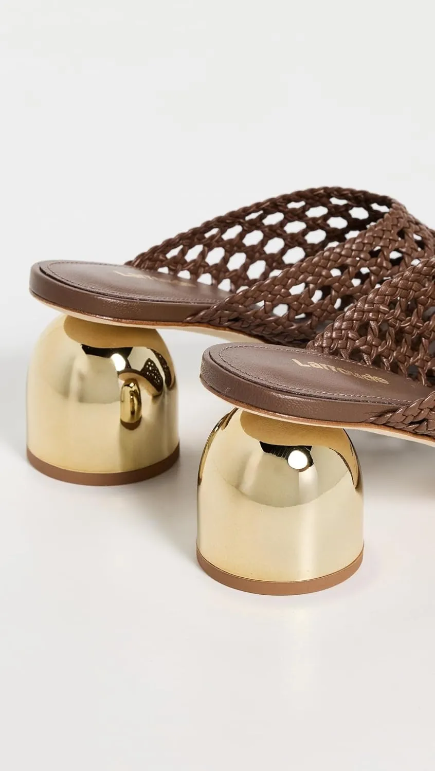 Larroudé Women's Dew Drop Macrame Mules