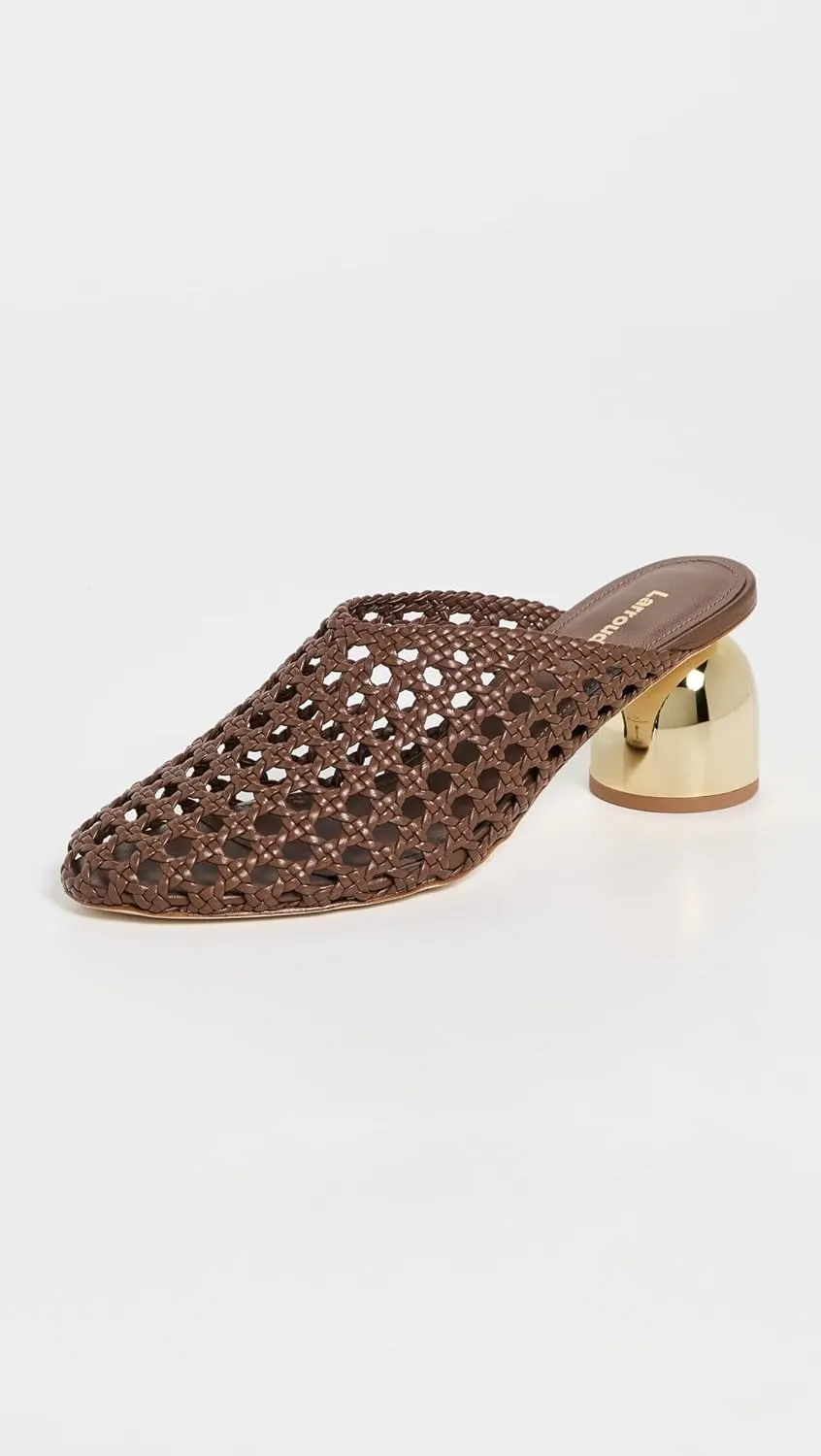 Larroudé Women's Dew Drop Macrame Mules