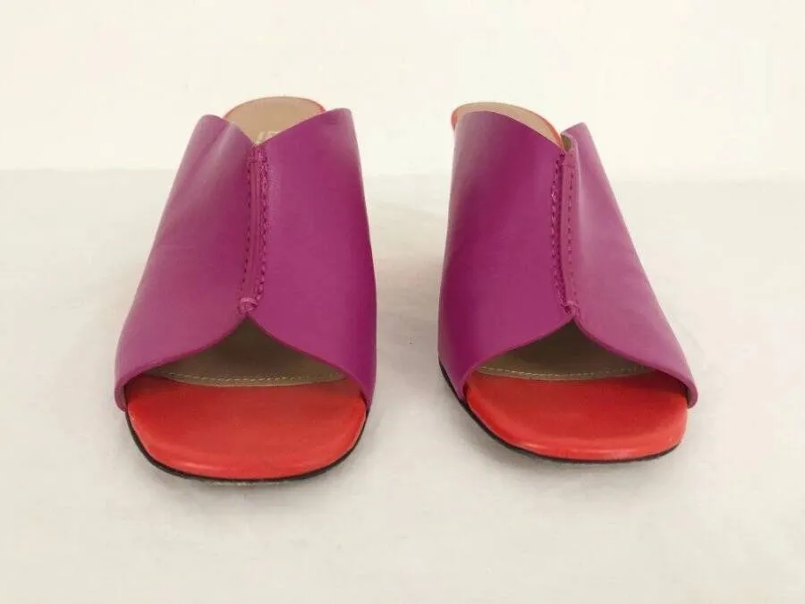 Lewit Color-Block Mules Size 39.5 It (9.5 Us)
