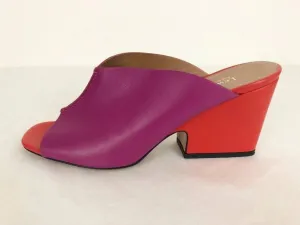Lewit Color-Block Mules Size 39.5 It (9.5 Us)