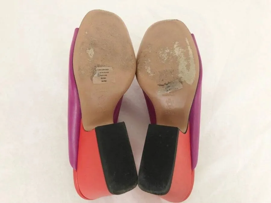Lewit Color-Block Mules Size 39.5 It (9.5 Us)