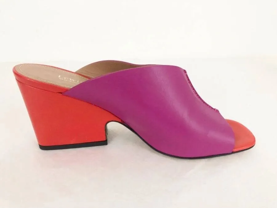 Lewit Color-Block Mules Size 39.5 It (9.5 Us)
