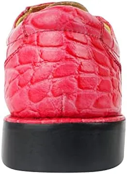 LIBERTYZENO Mens Animal Print Genuine Leather Lace Up Oxford Dress Shoes